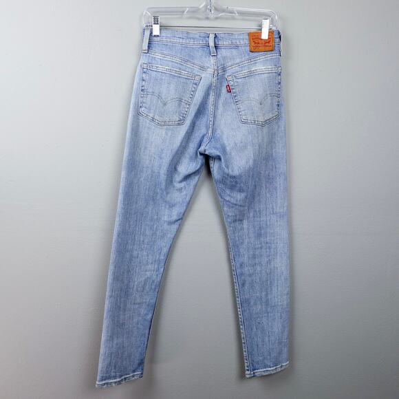 Levi's 501 Jeans Sz 26 Skinny Italian Selvedge Denim Heart Break High Light Wash - Picture 8 of 16